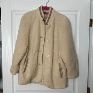 Samband of Iceland Women's Cream Wool Jacket